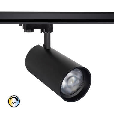 3-Phasenstromschiene LED-Strahler 30W CCT Wählbar d'Angelo Schwarz PHILIPS Xitanium mit variabler Optik