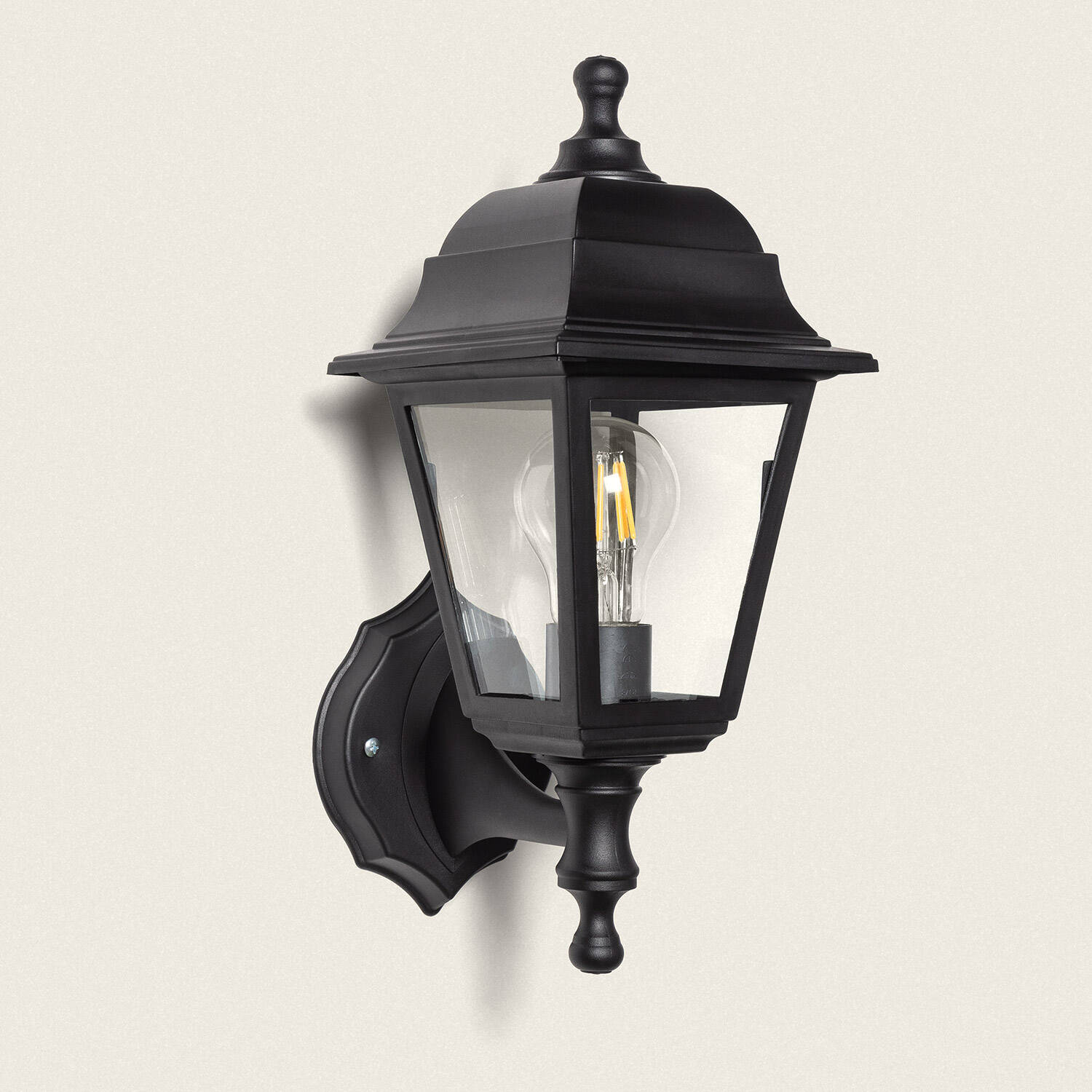 Lampa Ścienna Zewnętrzna Sennen Czarna 