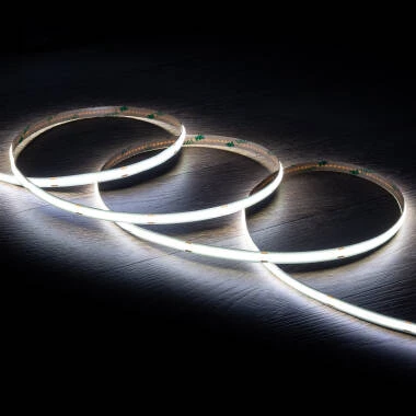 LED Streifenrolle 24V COB 320 LED/m 20m 11W/m 1100lm/m Breite 8mm Schnitt 4cm IP20 CRI90