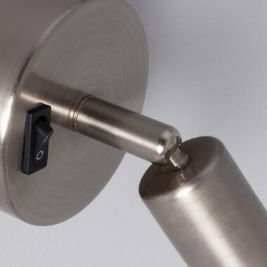 Afbeelding van Wandlamp Aluminium Richtbaar met Schakelaar 1 Spot Oasis Zilver