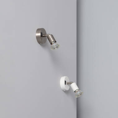Afbeelding van Wandlamp Aluminium Richtbaar met Schakelaar 1 Spot Oasis Zilver