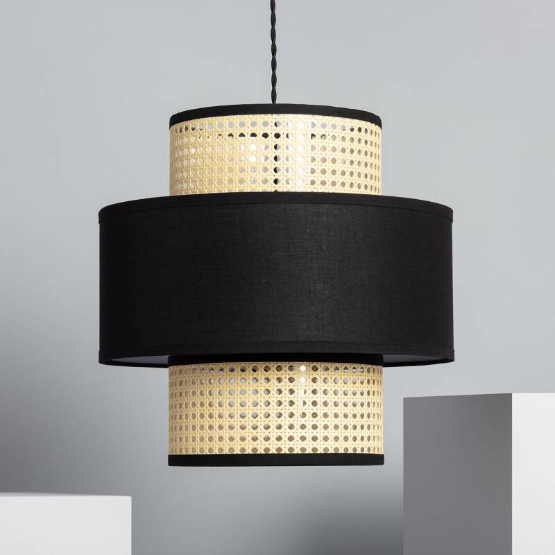 Image de Suspension Rotin et Tissus Cordell