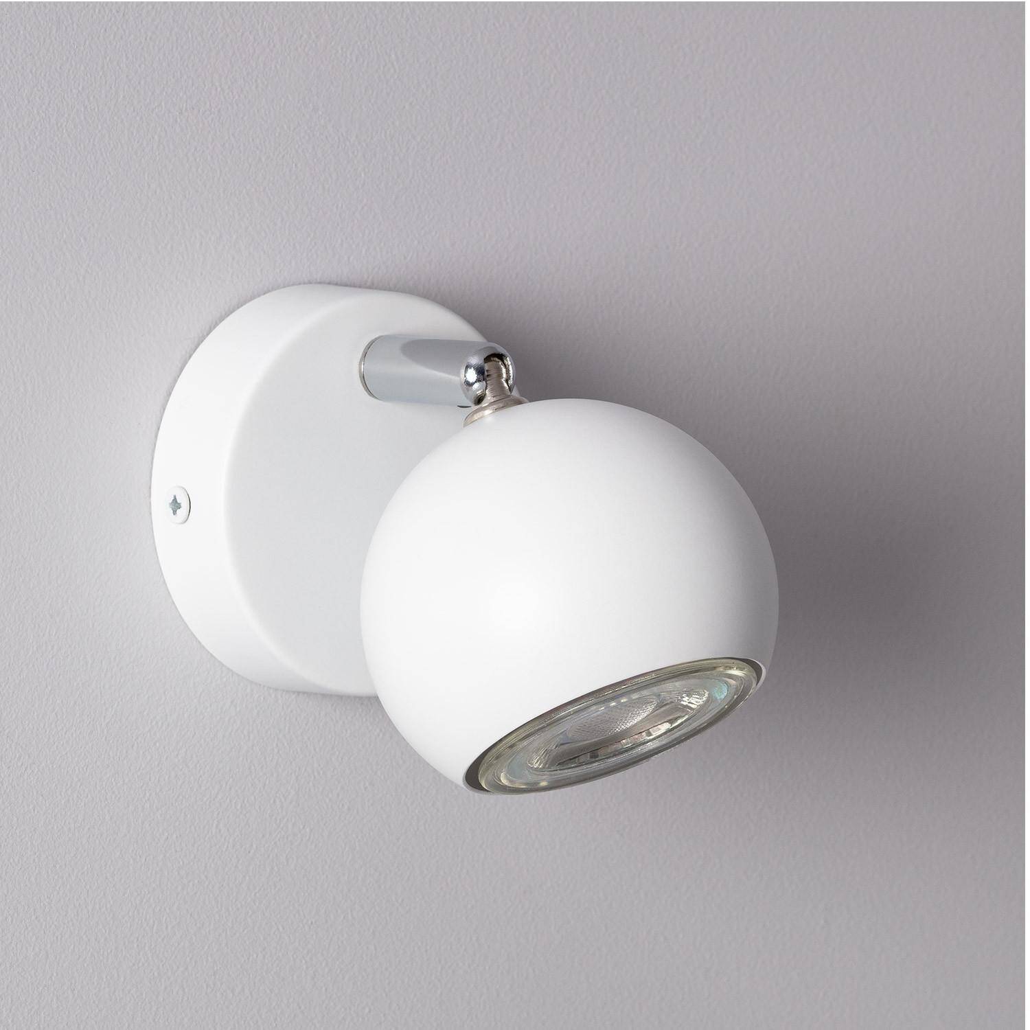 Lampa Ścienna Aluminiowa Nastawna Ates 1 Reflektor Biały - widok prezentacyjny