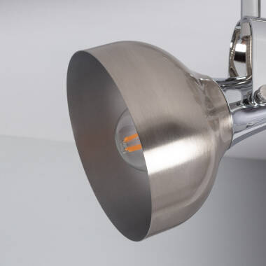 Image de Plafonnier Orientable Aluminium Emer 2 Spots Argenté