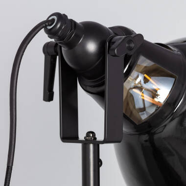 Image de Lampadaire Bois et Métal Samaki