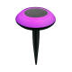 Image de Balise LED Solaire Extérieure RGBW avec Piquet pour Smartphone Contrôle Bluetooth 