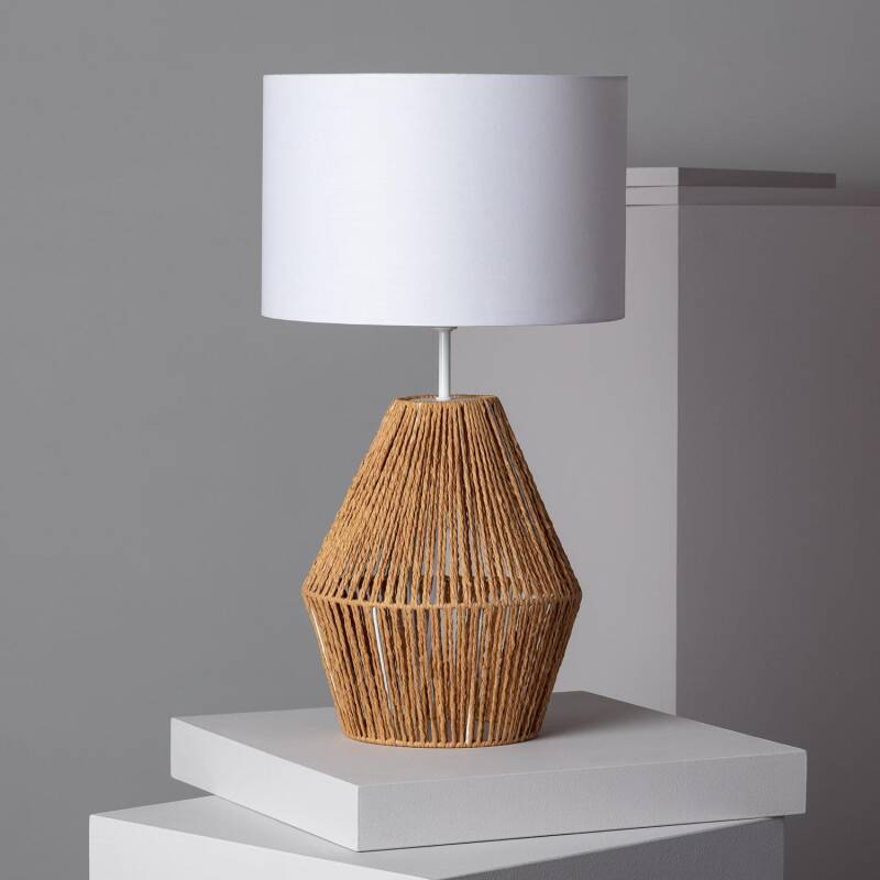 Image de Lampe à Poser Papier Tressé Trilla