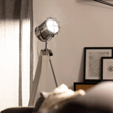 Image de Lampadaire Bois et Métal Turea