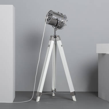 Image de Lampadaire Bois et Métal Turea