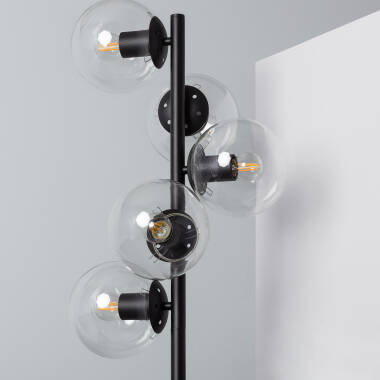 Image de Lampadaire Métal et Verre Otos 5 Spots