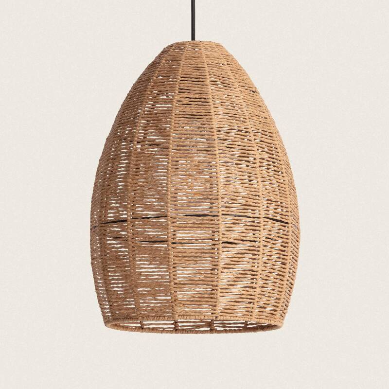 Suspension Sklum Plafonnier en papier tressé Kena NATUREL 174 cm