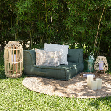 Image of Tripoli Rattan Portable LED Table Lamp
