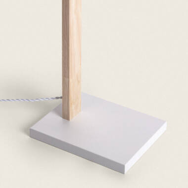 Bild von Stehlampe aus Holz und Textil Haakon
