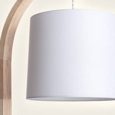 Bild von Stehlampe aus Holz und Textil Haakon