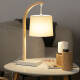 Image de Lampe à Poser Bois et Textile Haakon 