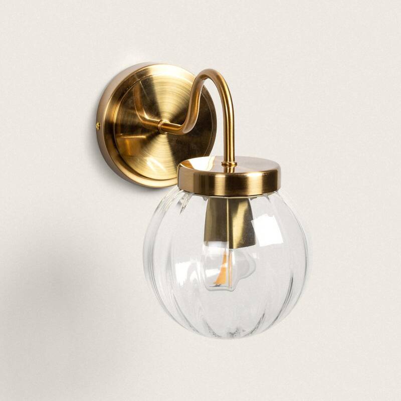Afbeelding van Wandlamp Outdoor Metaal en Glas Driyah