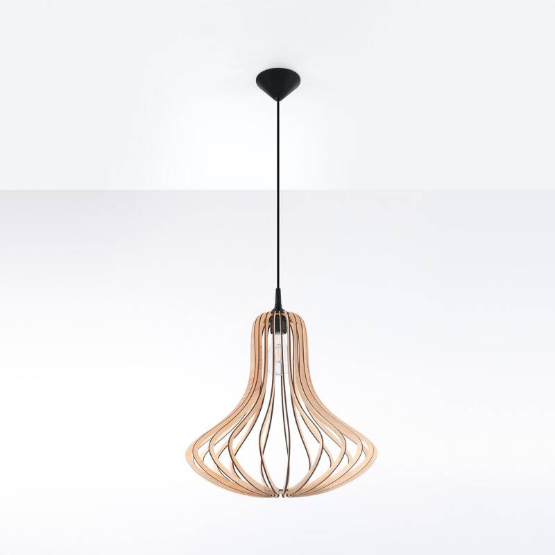 Afbeelding van Hanglamp Elza Hout SOLLUX