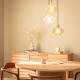 Image de Suspension Métal et Verre 3  Spots Blas