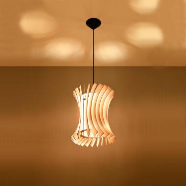 Afbeelding van Hanglamp Oriana Hout SOLLUX