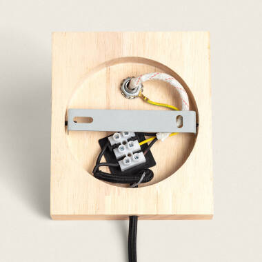 Image de Lampe Murale Orientable Métal et Bois Moroni