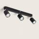 Image de Plafonnier  Orientable Métal 3 Spots Albus Black Large