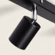 Image de Plafonnier  Orientable Métal 3 Spots Albus Black Large