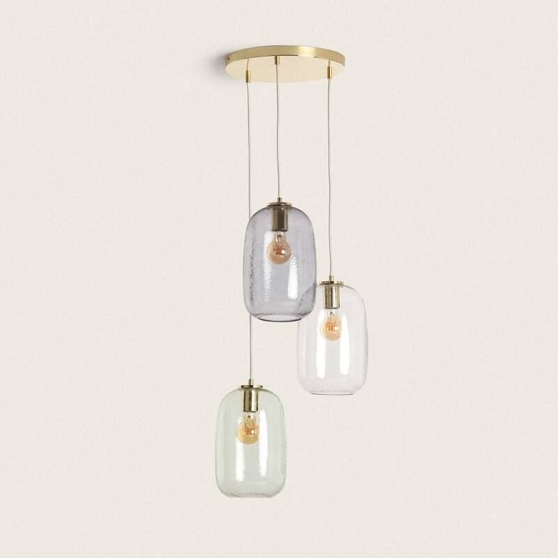 Image de Suspension Verre et Métal Bonhomía