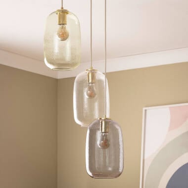 Image de Suspension Verre et Métal Bonhomía
