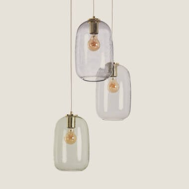 Image de Suspension Verre et Métal Bonhomía