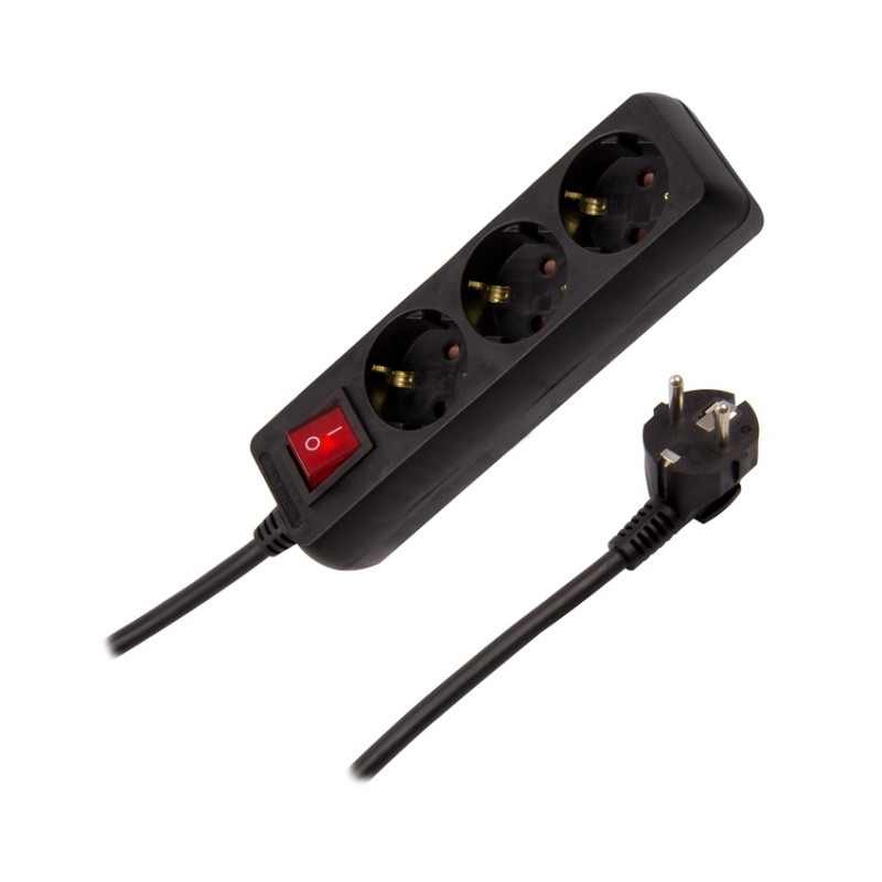 Bild von Steckerleiste 3 Schuko Steckdosen Typ 5m