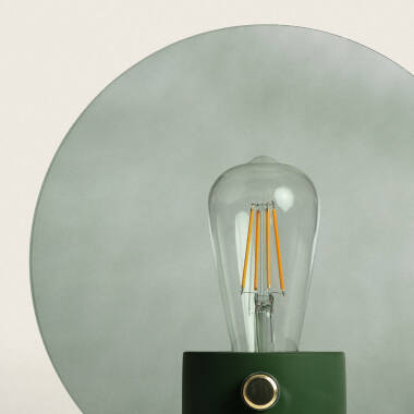 Immagine di Lampada da Tavolo Metallo e Vetro Katia