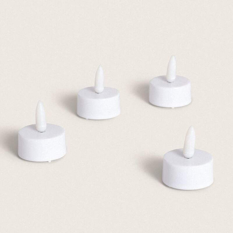 Image de Pack 4 Bougies LED Mini à Piles Dahun