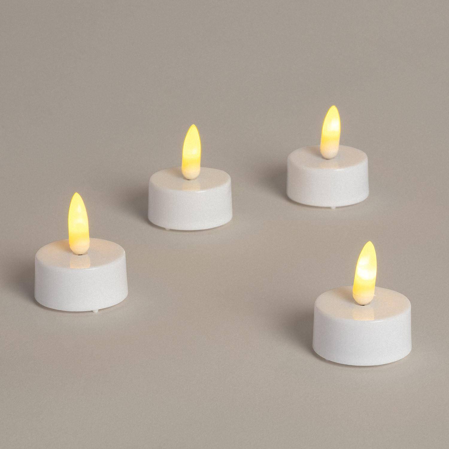 Zestaw 4 Mini Świec LED z Baterią Dahun - widok prezentacyjny