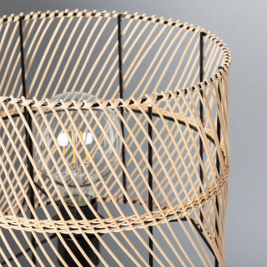 Bild von Tischlampe Rattan Carrere