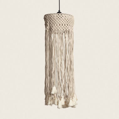 Immagine di Lampada a Sospensione Cotone Macramé Hupa