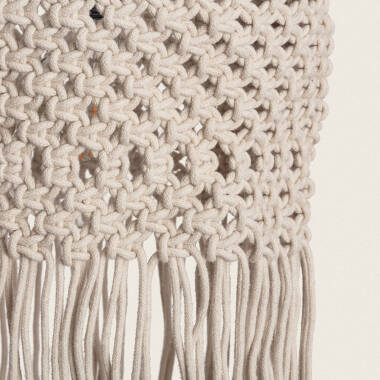 Immagine di Lampada a Sospensione Cotone Macramé Hupa