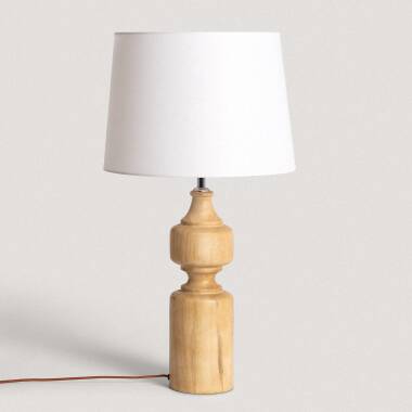 Afbeelding van Tafellamp van Hout Sansa ILUZZIA