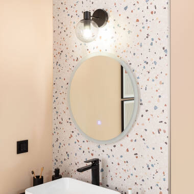 Bild von Wandleuchte für draußen aus Metall und Glas Yanbu
