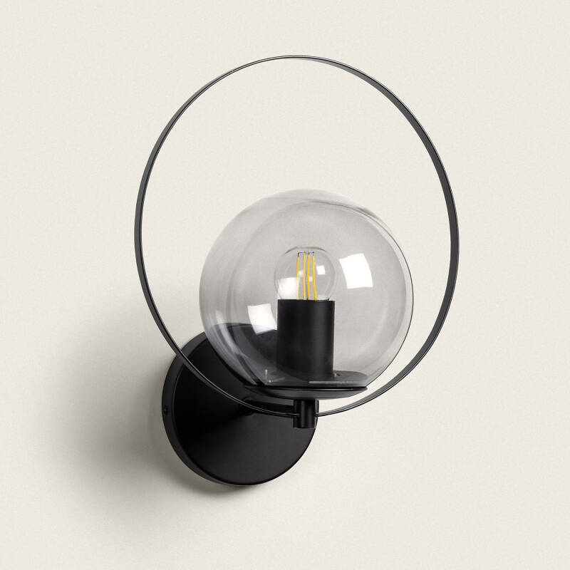 Image of Jubail Metal & Glass Outdoor Wall Lamp 
