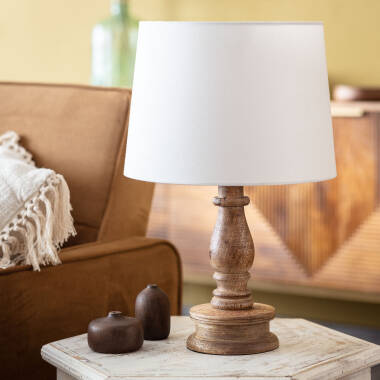 Image de Lampe à Poser Bois Chess ILUZZIA