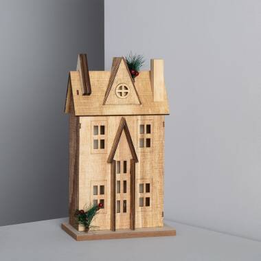 Image de Maisonnette de Noël LED Bois Rumah