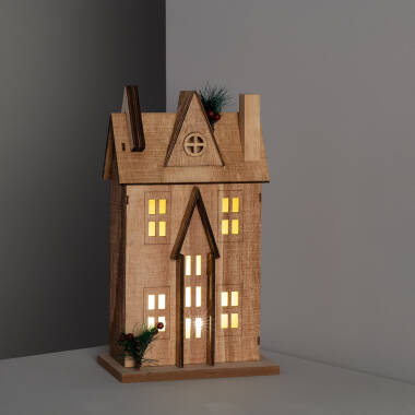 Image de Maisonnette de Noël LED Bois Rumah