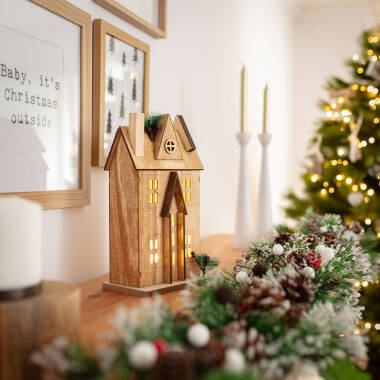 Image de Maisonnette de Noël LED Bois Rumah