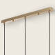 Image de Suspension Métal et Verre Moonlight Brass 3 Spots