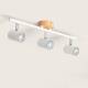 Image de Plafonnier Orientable Bois et Métal 3 Spots Albus 