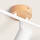 Image de Plafonnier Orientable Bois et Métal 3 Spots Albus 