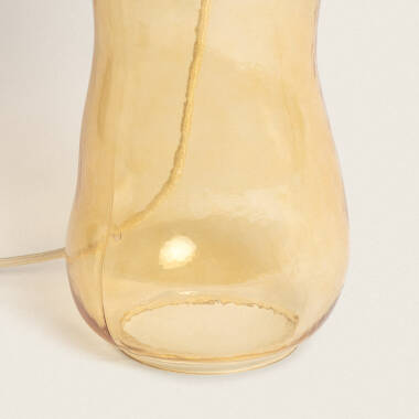 Bild von Tischlampe Stoff und Glas Big Nally