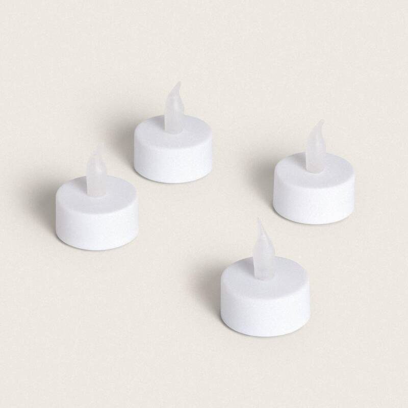 Image de Pack 4 Bougies LED Mini à Piles Hobley
