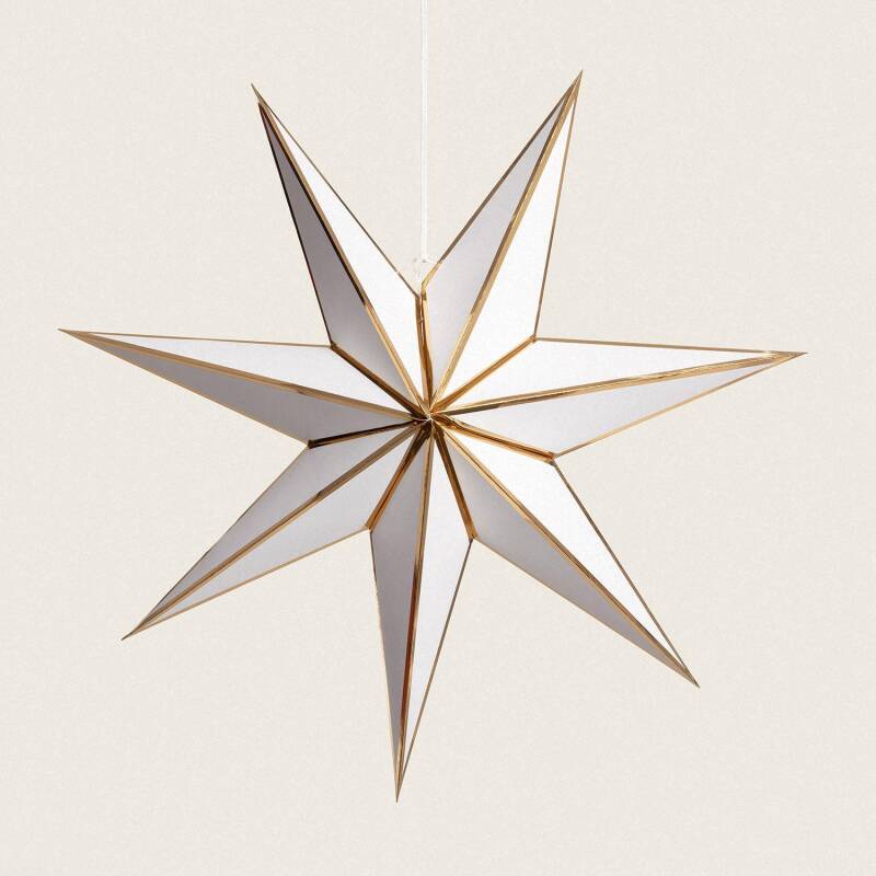 Afbeelding van Papieren LED Ster op batterijen Rigel Afbeelding van Papieren LED Ster op batterijen Rigel