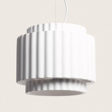 Image of Colum Plaster Double Pendant Lamp